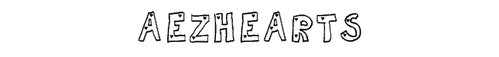 AEZhearts font