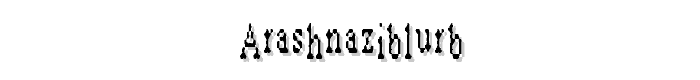 ARashNaziBlurb font