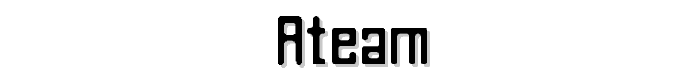 A preview of the ATeam font