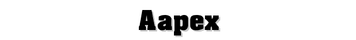 Aapex font