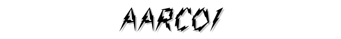 Aarco1 font