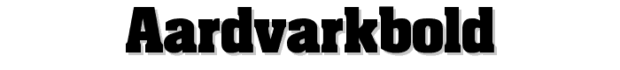 AardvarkBold font