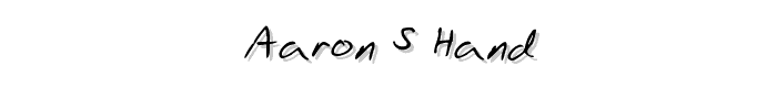 Aaron_s%20Hand font