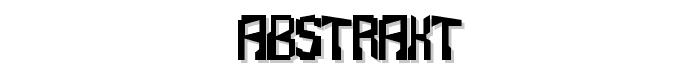 Abstrakt font