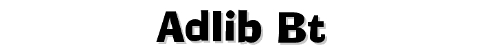 AdLib%20BT font