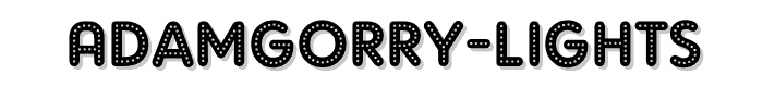 AdamGorry-Lights font