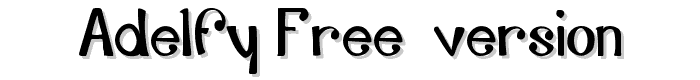 Adelfy_free-version font