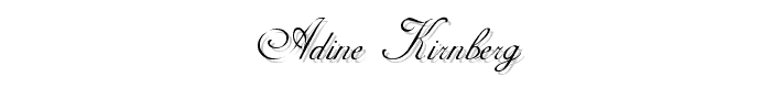 Adine%20Kirnberg font