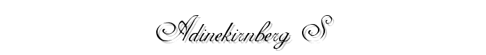AdineKirnberg-S font