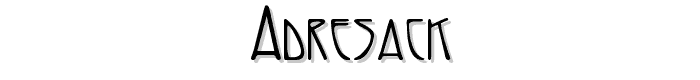 Adresack™ font