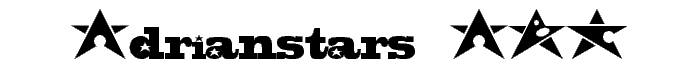 Adrianstars font