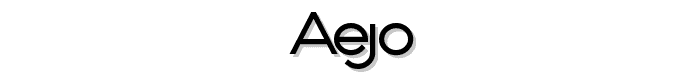 Aejo font