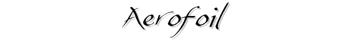 Aerofoil font