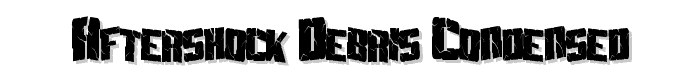 Aftershock%20Debris%20Condensed font