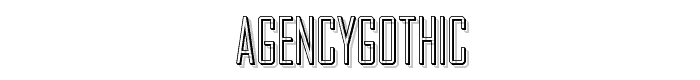 AgencyGothic font