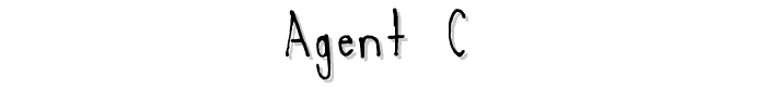 Agent _C_ font