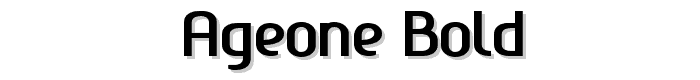 Ageone%20bold font