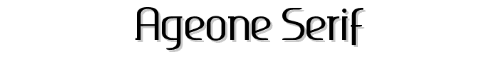 Ageone%20serif font