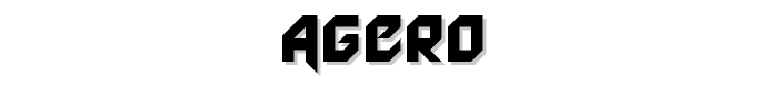 Agero_ font