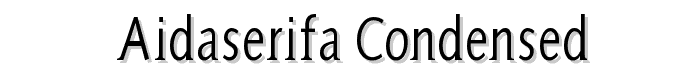 AidaSerifa-Condensed font