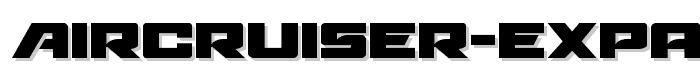 Aircruiser Expanded font