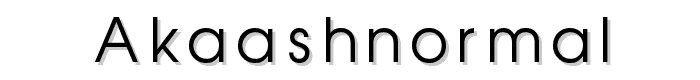 AkaashNormal font