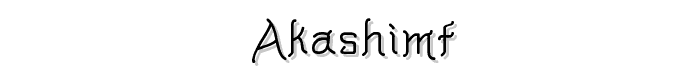 AkashiMF font