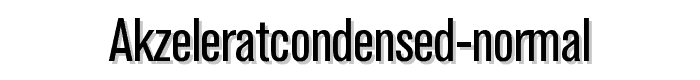 AkzeleratCondensed%20Normal font