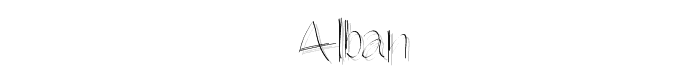 Alban font