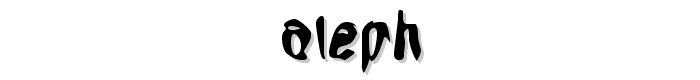 Aleph font