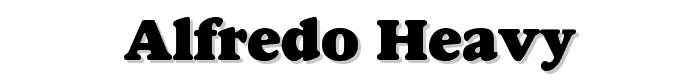 Alfredo Heavy font