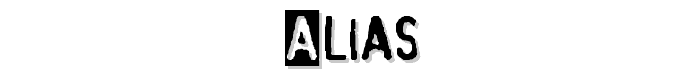 Alias font