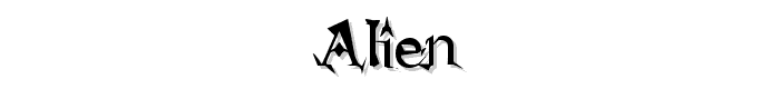 Alien font