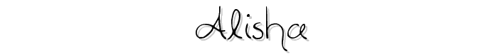 Alisha font