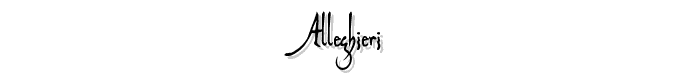 Alleghieri font