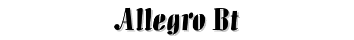 Allegro%20BT font