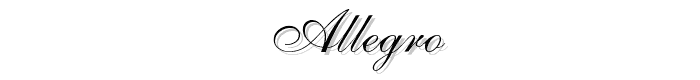 Allegro font