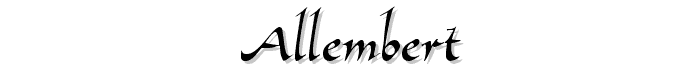 Allembert™ font