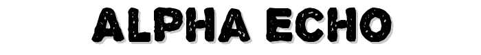 Alpha%20Echo font