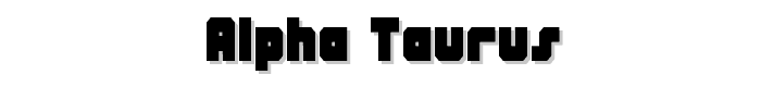 Alpha%20Taurus font