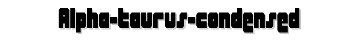 Alpha Taurus Condensed font