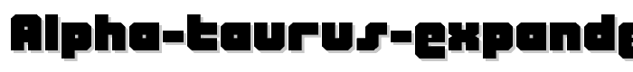 Alpha Taurus Expanded font