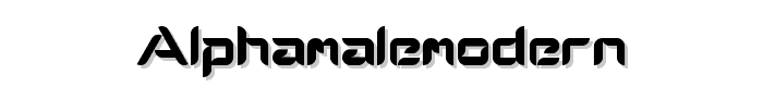 AlphaMaleModern font