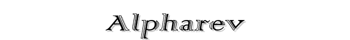 AlphaRev font