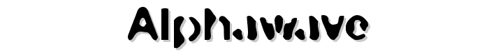 Alphawave font