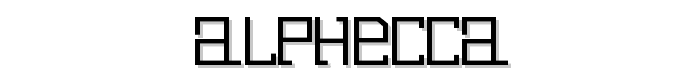 Alphecca font