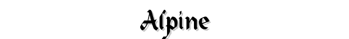 Alpine font