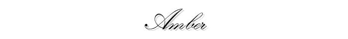 Amber font