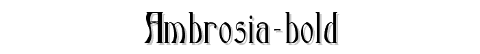 Ambrosia Bold font