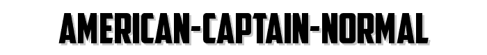 American Captain Normal font